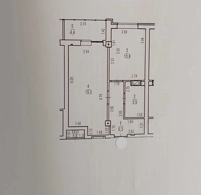 1к.квартира, новобудова, 45м2, Є ОСЕЛЯ - ТАК