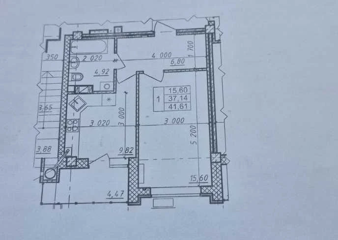 Однокімнатна квартира в новобудові. Київський район.