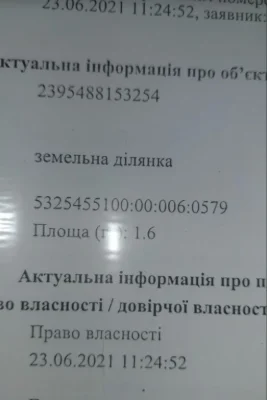 Земельна ділянка під СГ використання