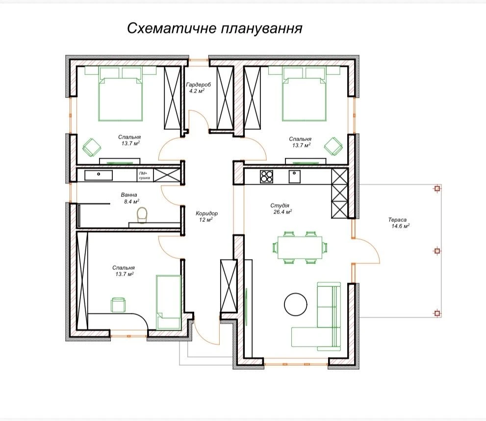 Новий будинок Щойно збудований