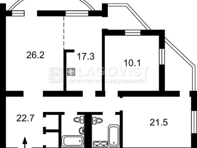 Продаж 3к квартири 122.9 кв. м на просп. Володимира Івасюка