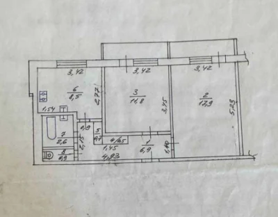 I will sell 2 apartments in Saltivka on Unity Street with high-quality bathroom.