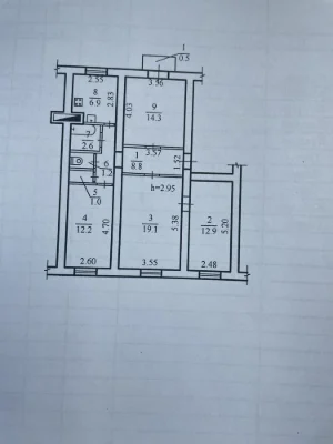 Продам 4 кімнатну квартиру