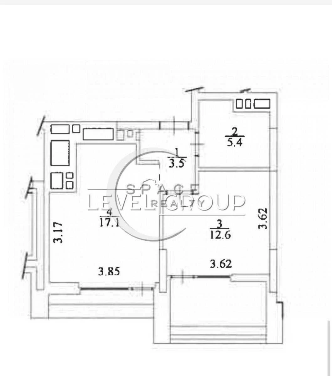 Продаж 1кімнатної квартири  45м2 в ЖК UNIT Home  вул. Гарета
