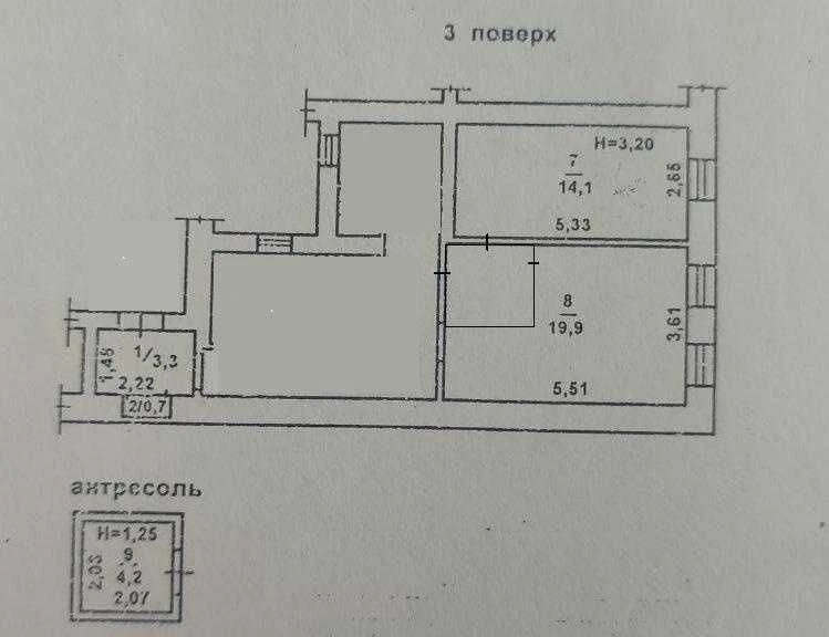 СРОЧНО!Продам 2комн квартиру в Центре Одессы.АГВ.Под ремонт.