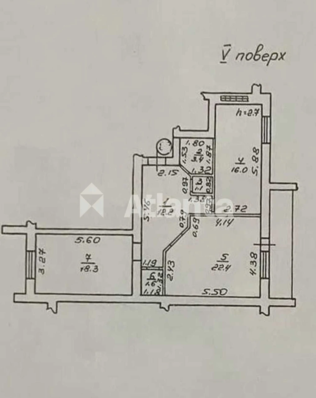 Велика 80м2, 2-кім в цегляному будинку з газом на вул. Парко