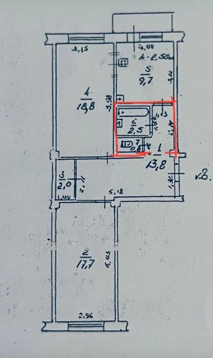 Продам большую 2-комнатную квартиру на Педагогической, 6-7 с