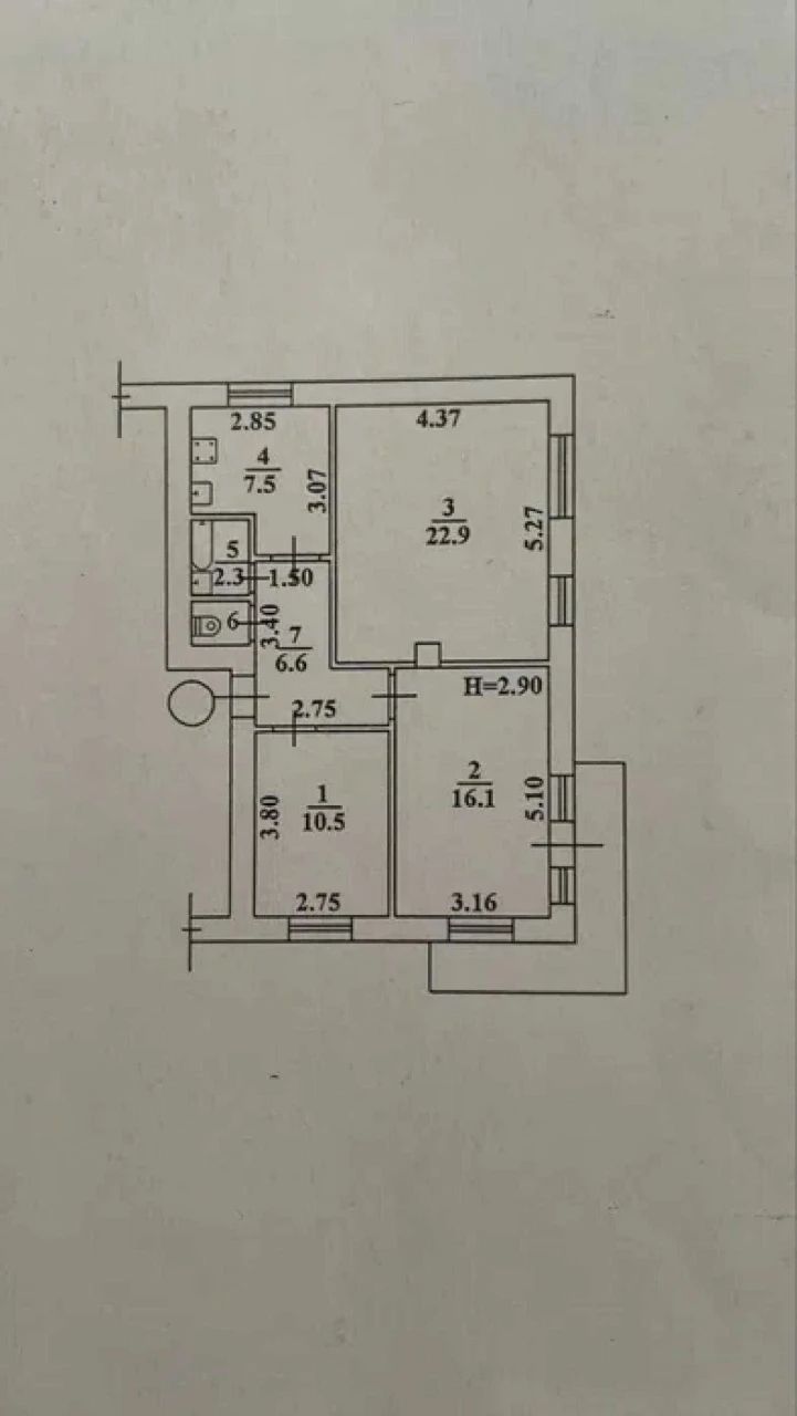 3к 69 м² на Софіївській біля Приморського бульвару, ремонт,