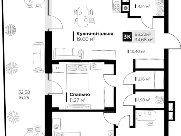 Квартира. Львів, Миколи Пимоненка вул.