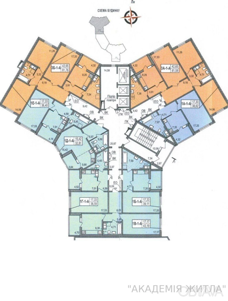1-room apartment, 33 sq.m.