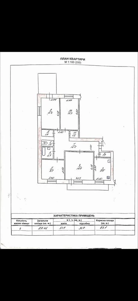 Продаж 4х кімнатноі квартири р-н Глобала