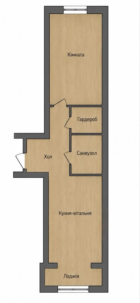 ЖК Grand City Dombrovskyi | 54,5 м² | Здано в експлуатацію