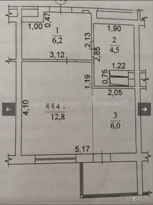 1-room apartment, 34 sq.m.