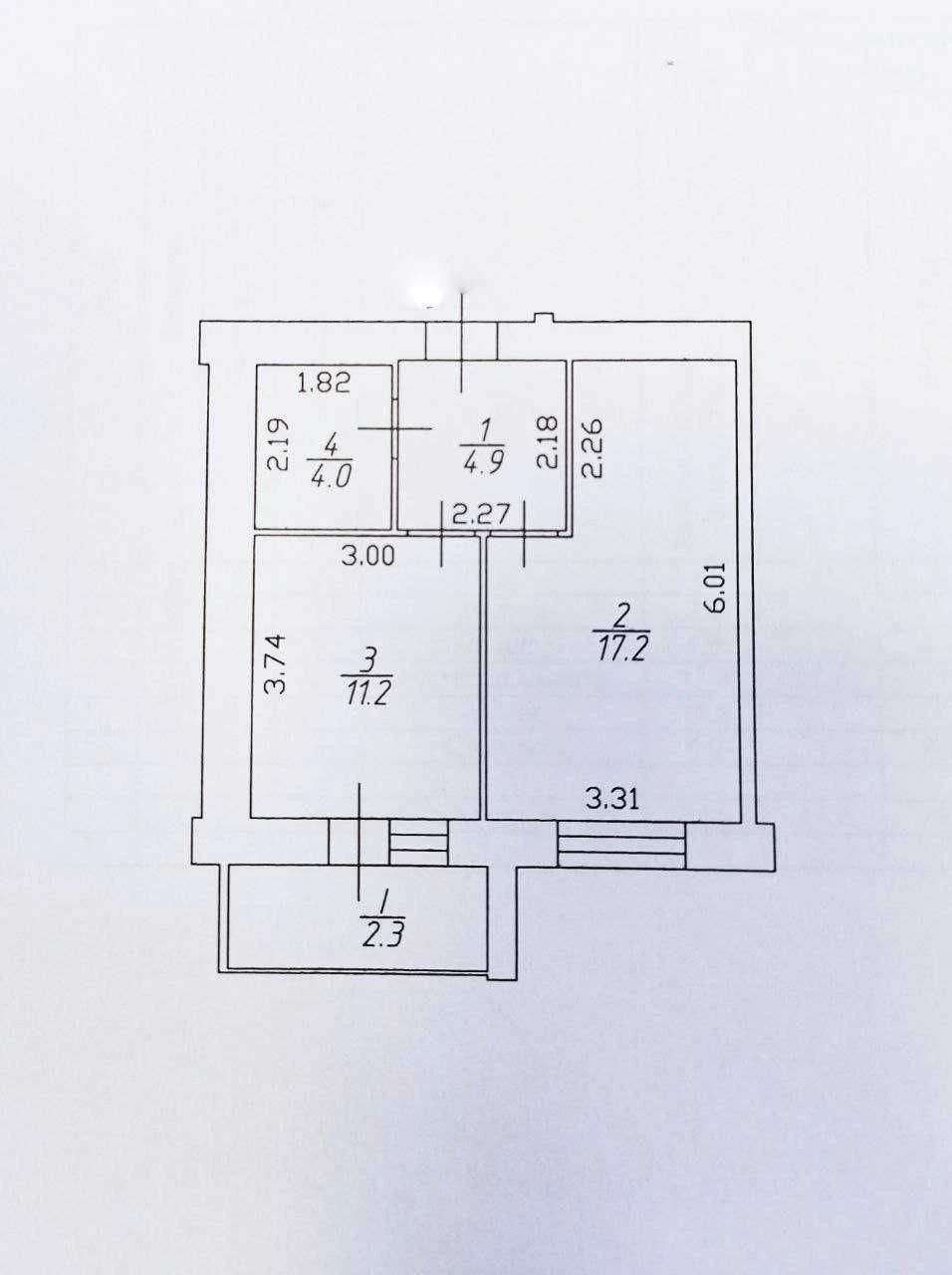 1 кімн. квартира, в заселеному будинку, 2020 р.
