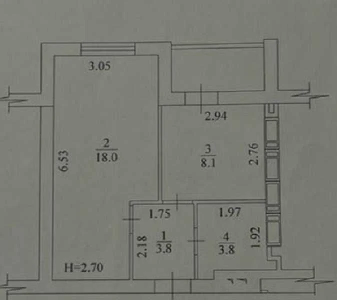 Продам 1 кімн. квартиру 37 м2 з ремонтом, меблями та техніко