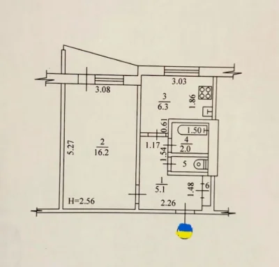 ‼️Продам  1я квартира Ул. Соборности Украины