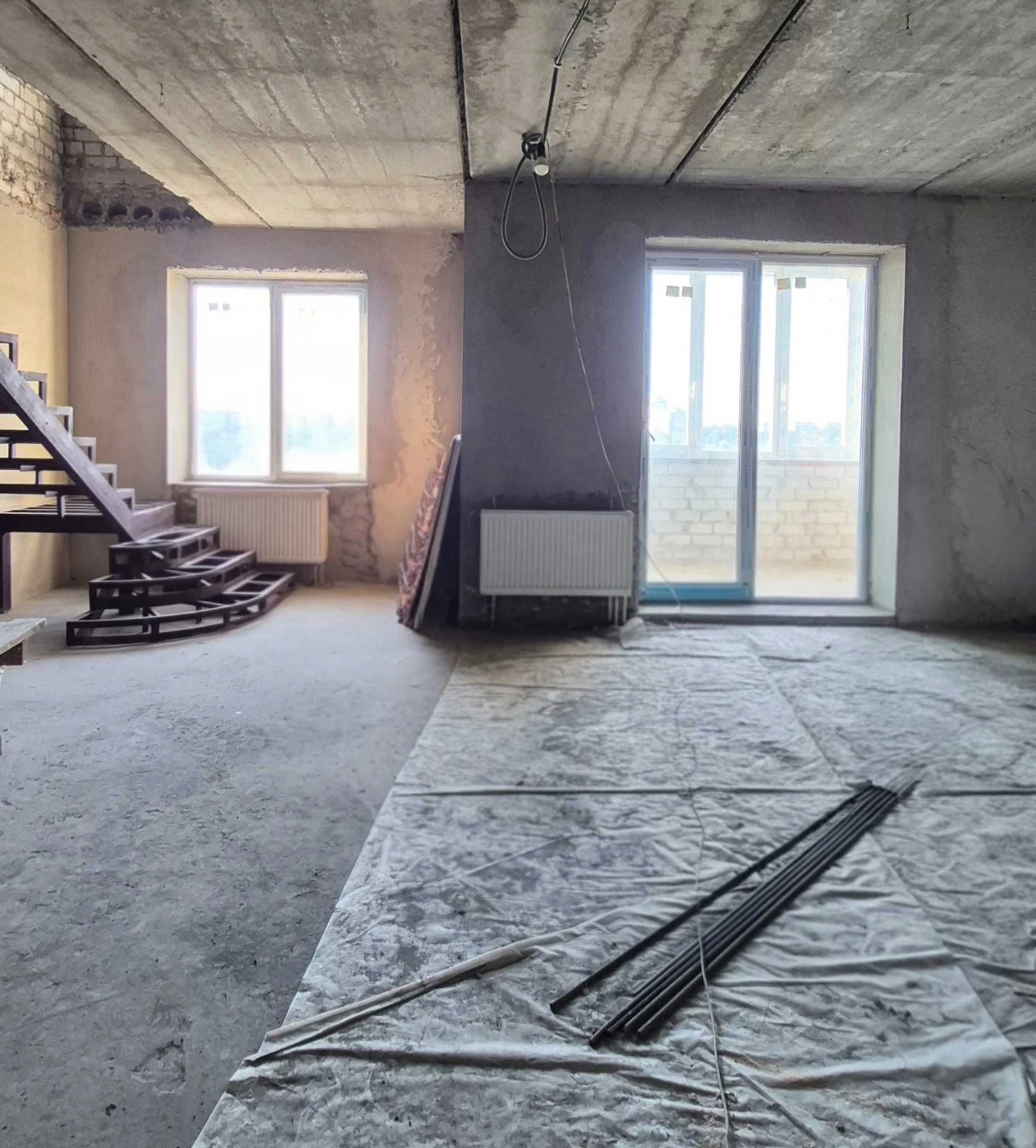 I am selling a 4-room, two-story apartment in the residential complex "Rohansky",