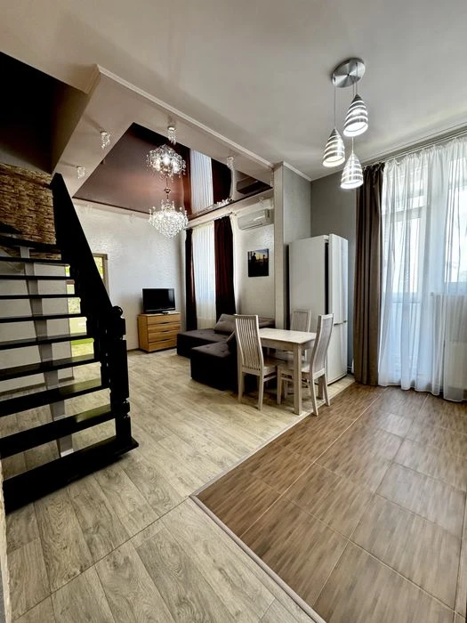 Selling a two-level apartment with an attic in the Zhuravlevsky residential complex.