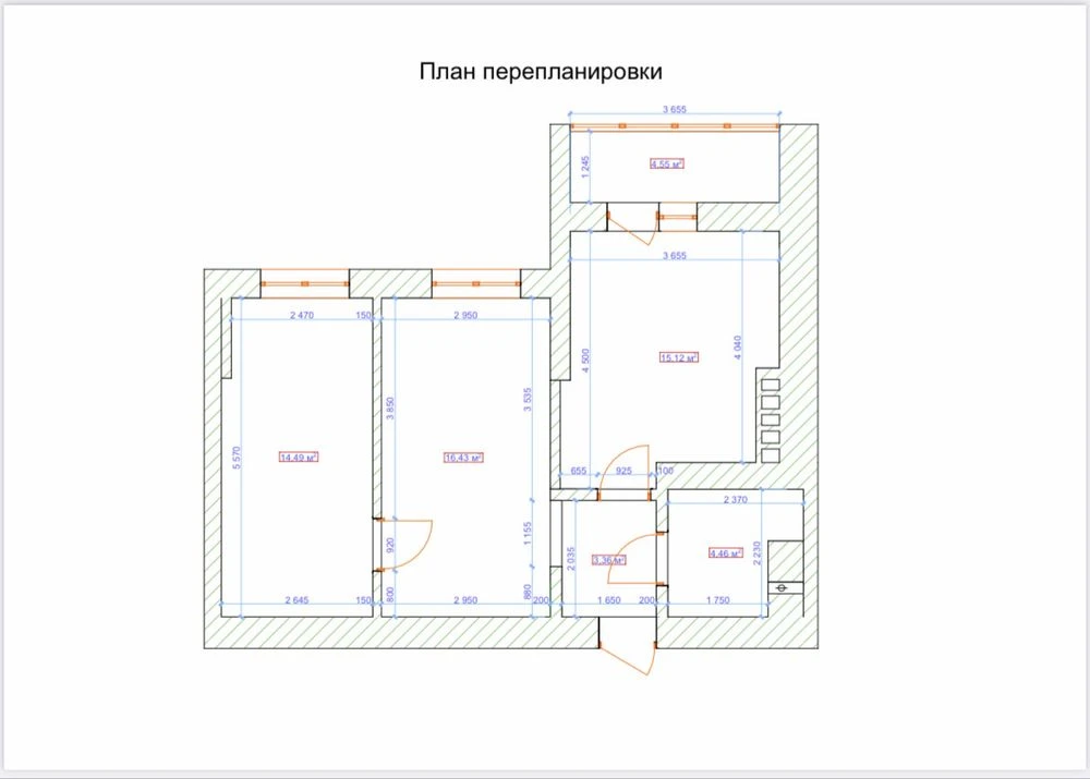 I am selling an exclusive 2-room apartment in the residential complex "House on Sums"