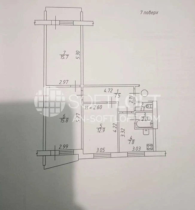 Sale of 3-room apartment Sportivnaya, єВідновлення