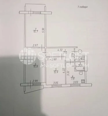 Sale of 3-room apartment Sportivnaya, єВідновлення