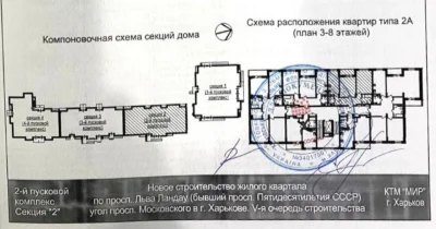 Продам 2-кім. квартиру в ЖК Пролісок, М Палац Спорту, будино