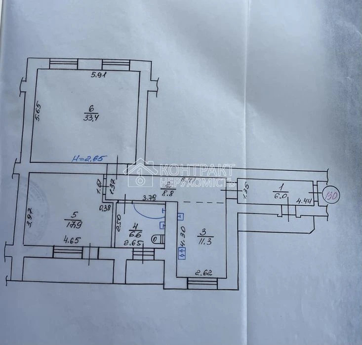Продається  2к квартира  89 кв.м. в новобудові м Студентська