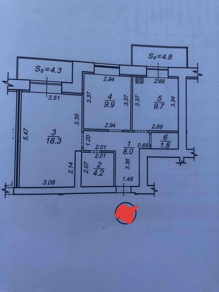 Продам 2к.квартиру в новому будинку по вул. В.Чорновола
