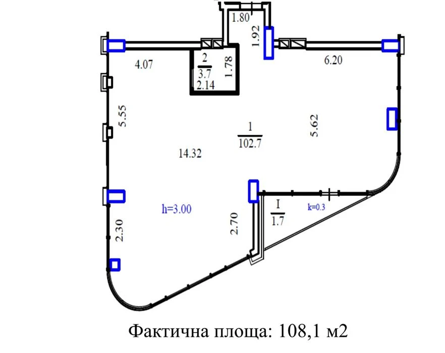 3-4х комнатная квартира ЖК Моцарт, Центр
