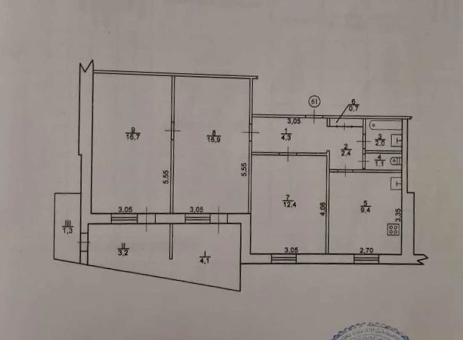 Продажа 3-комнатной набережной Победы 130 жм Побе