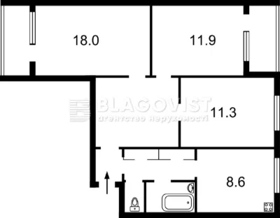 Продам 3к квартиру 73м² з меблями та технікою, Червоної Кали