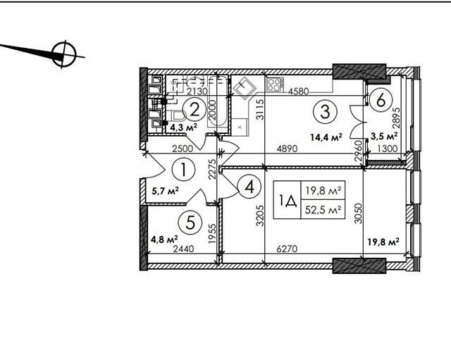 Продаж 1к квартири 52.7 кв. м на просп. Берестейський 11 кор