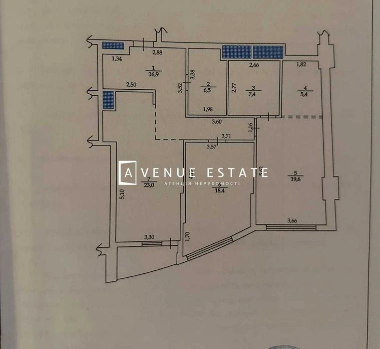 WITHOUT% Urgent Sale 3-room apartment 100m2 Park Avenue | Pa