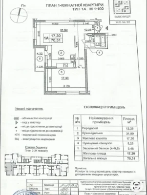 Sale of 2-room apartment "Zbarazh" "Patriotika" Sofia Rusova 7-B