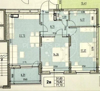 2-room apartment for sale, Ok'Land residential complex, Air Force Avenue 56