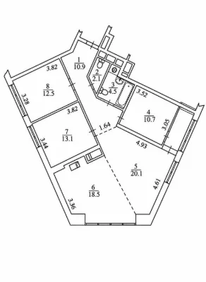 Продаж 4-х кімн. квартири в ЖК Квартет, Липківського 16-В
