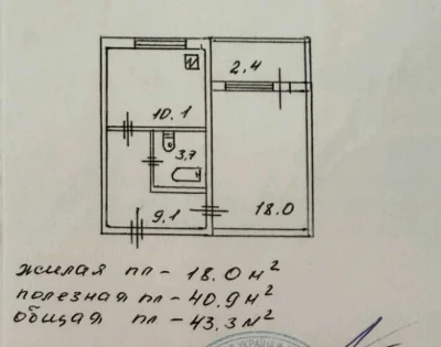 Терміново ! Продам 1к.(євродвушку) вул.Радунська 1/10 з ремо