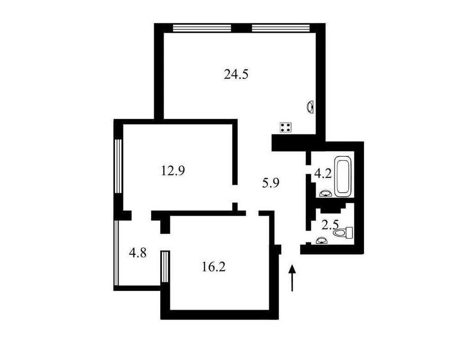 Продам 2-к квартира 70м² ЖК UNO City House м Дорогожичі 2хв