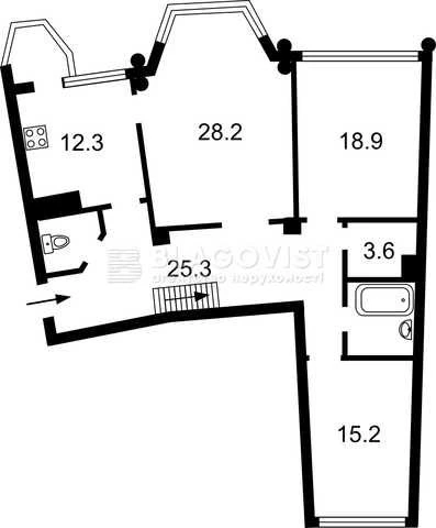 For sale 6-room apartment in Holosiivskyi residential complex Sonyachna Brama. Zdanovs
