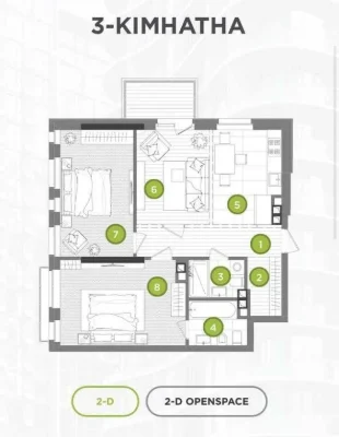 Продаж 3к 75 м2 квартири в ЖК Creator city, вул. Дегтярівськ