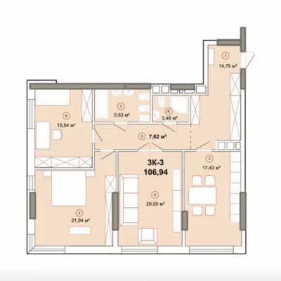Edelweiss House, 107м2, без% ЖК Едельвейс хаус Печерськ Бойч