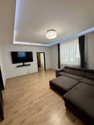 I will sell a 4-room, 2-level apartment, which is paid by the Labor Commission