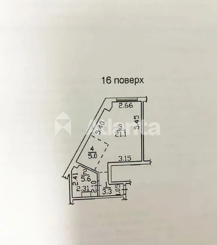 Квартира-студія 35 м² в ЖК Аквамарин з видом на Одеську зато