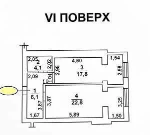 Продам 1- комнатная квартира со своим отоплением  Хаджибейсь