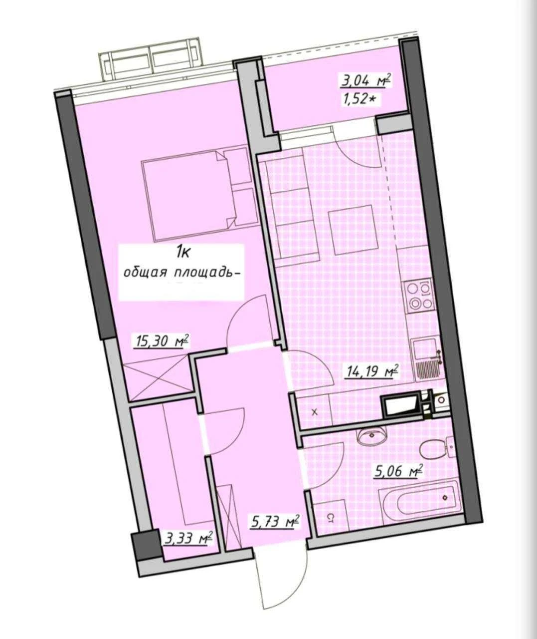 Продам 1-комнатную квартиру в атмосфере. Панорама моря. 5-й