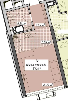 Аркадия/ЖК "Атмосфера" Продам студию 30 кв.м.  10 этаж
