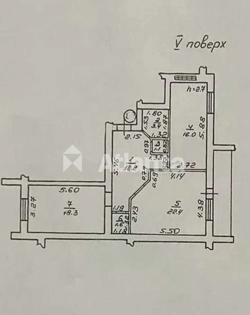Продам улицу Парковую 2х комнатную квартиру, кирпичный дом!