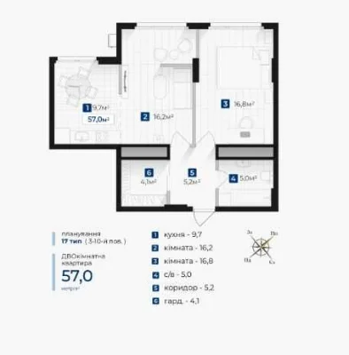 Продаж 2к квартири, розтермінування, Галицька, Пасічна,