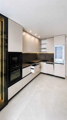 The apartment is 46 m2, fully equipped and with high-quality renovation.