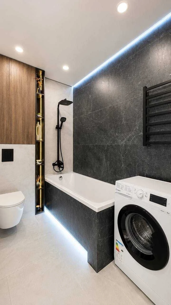 The apartment is 46 m2, fully equipped and with high-quality renovation.